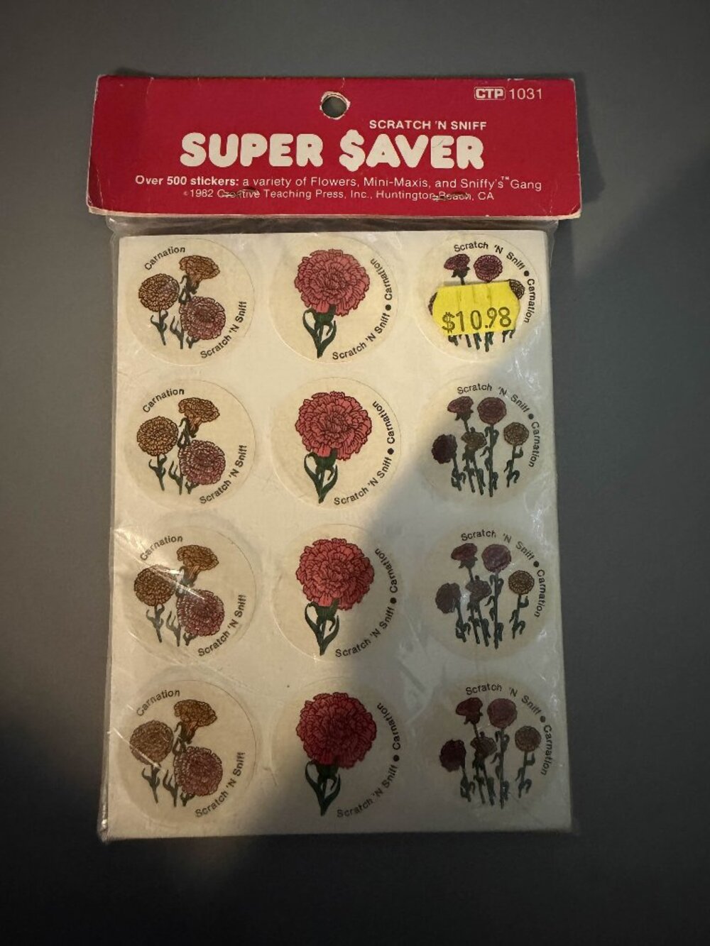 Vintage HTF CTP Super Saver Scratch n Sniff Sticker Pack 500 Stickers **Sealed**